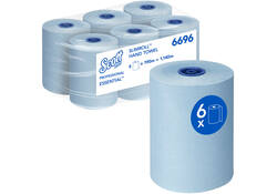 Handdoekrol Scott Essential Slimroll 1-laags 190m blauw 6696
