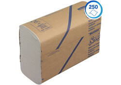 Handdoek Scott m-vouw 1laags 20.3x24cm wit 16x250stuks 3749