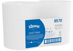 Toiletpapier Kleenex jumbo 2-laags 200m wit 8570