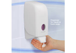 Handzeepdispenser Aquarius 1 liter wit 6948