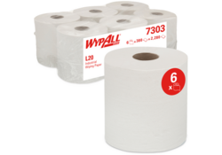 Poetsrol WypAll L20 2-laags 18,3cmx144m 380vel wit 7303