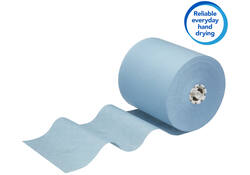 Handdoekrol Scott Essential 1-laags 350m blauw 6692