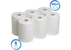 Handdoekrol Scott Slimroll 1-laags 165m wit 6657