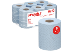 Poetspapier WypAll L10 GeneralClean 1-laags 430 vel blauw 6223