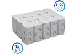 Handdoek Scott Essential i-vouw 1-laags 20x21cm wit 15x340stuks 6617