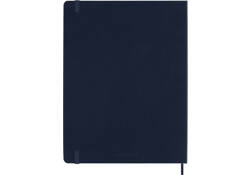Notitieboek Moleskine XL 190x250mm blanco hard cover sapphire blue