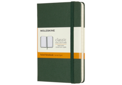 Notitieboek Moleskine pocket 90x140mm lijn hard cover myrtle green