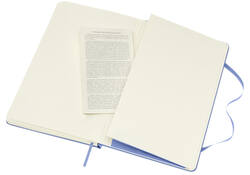 Notitieboek Moleskine large 130x210mm lijn hard cover hydrangea blue