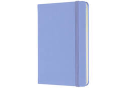 Notitieboek Moleskine pocket 90x140mm blanco hard cover hydrangea blue