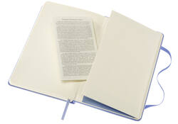 Notitieboek Moleskine pocket 90x140mm blanco hard cover hydrangea blue