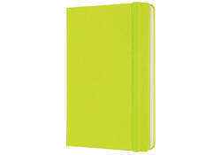 Notitieboek Moleskine pocket 90x140mm blanco hard cover lemon green