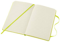 Notitieboek Moleskine pocket 90x140mm lijn hard cover lemon green