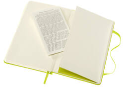 Notitieboek Moleskine pocket 90x140mm lijn hard cover lemon green