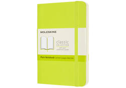 Notitieboek Moleskine pocket 90x140mm blanco soft cover lemon green