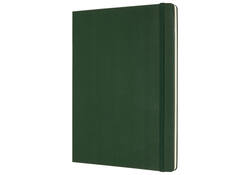 Notitieboek Moleskine XL 190x250mm blanco hard cover myrtle green