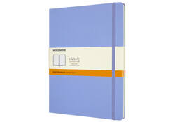 Notitieboek Moleskine XL 190x250mm lijn hard cover hydrangea blue