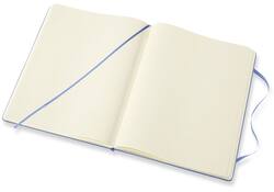 Notitieboek Moleskine XL 190x250mm blanco hard cover hydrangea blue