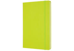 Notitieboek Moleskine large 130x210mm blanco hard cover lemon green