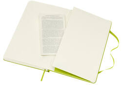 Notitieboek Moleskine large 130x210mm blanco hard cover lemon green