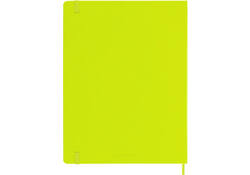 Notitieboek Moleskine XL 190x250mm lijn hard cover lemon green