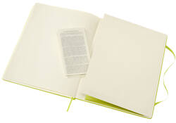 Notitieboek Moleskine XL 190x250mm lijn hard cover lemon green