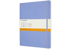 Notitieboek Moleskine XL 190x250mm lijn soft cover hydrangea blue