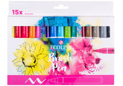 Brushpen Talens Ecoline set á 15 kleuren