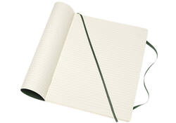 Notitieboek Moleskine XL 190x250mm lijn soft cover myrtle green