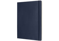 Notitieboek Moleskine XL 190x250mm lijn soft cover sapphire blue