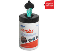 Reinigingsdoek WypAll geïmpregneerd 27x27cm 50vel per bus groen 7772