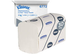 Handdoek Kleenex Ultra i-vouw 2-laags 21,5x41,5cm 30x94stuks wit 6772
