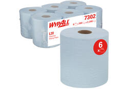 Poetsrol WypAll L20 2-laags 18,3cmx144m 380vel blauw 7302