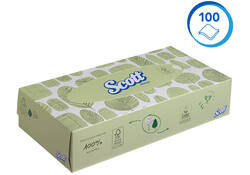 Facial tissues Scott 2-laags standaard 21x100stuks wit 8837