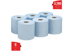 Poetsrol WypAll L10 1-laags 18,3cmx239m 630 vel blauw 7494