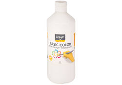 Plakkaatverf Creall basic wit 500ml