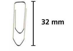 Paperclip Kangaro 32mm hoekig verzinkt doos à 100 stuks