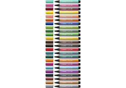 Viltstift STABILO Pen 68 Max Arty assorti etui à 24 stuks
