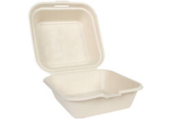 Hamburgerbox IEZZY Maxi IP suikerriet beige 50 stuks