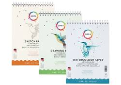 Aquarelblok Qrea A5 20vel 200gr spiraal