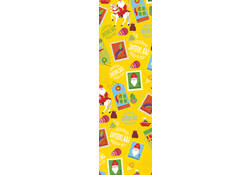 Inpakpapier Haza Sint 46.5x250cm doos à 100 stuks assorti