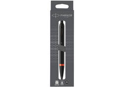 Balpen Parker IM black orange vibrant ring medium blister à 1 stuk