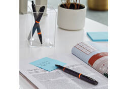 Balpen Parker IM black orange vibrant ring medium blister à 1 stuk