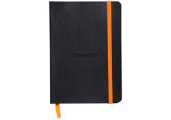 Notitieboek Rhodia A6 lijn 72 vel 90gr zwart