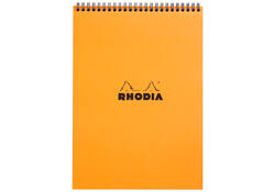Spiraalblok Rhodia A4 lijn 160 pagina's 80gr oranje