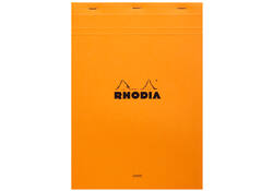 Schrijfblok Rhodia A4 lijn 80 vel 80gr oranje
