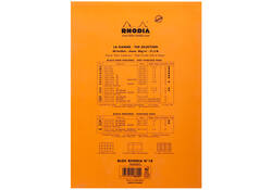 Schrijfblok Rhodia A4 lijn 80 vel 80gr oranje