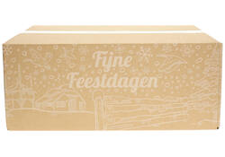 Kerstdoos IEZZY bedrukt Holland-2 390x290x250mm wit