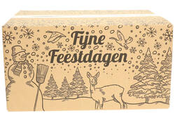 Kerstdoos IEZZY bedrukt Holland-2 390x290x250mm zwart