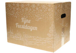 Kerstdoos IEZZY bedrukt Holland-5 490x390x250mm wit