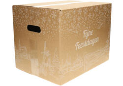 Kerstdoos IEZZY bedrukt Holland-6 490x390x300mm wit
